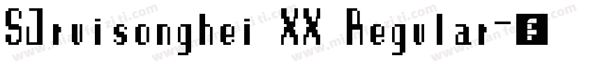 SJruisonghei XX Regular字体转换